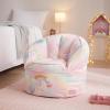 imageIdea Nuova Cocomelon Blue Round Bean Bag Chair for Kids Ages 3 LargeUnicorn