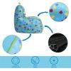 imageIdea Nuova Cocomelon Kids Mink Plush Bean Bag Chair with Piping ampamp Top Carry Handle  LargeBaby Shark