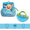 imageIdea Nuova Cocomelon Kids Mink Plush Bean Bag Chair with Piping ampamp Top Carry Handle  LargeBaby Shark
