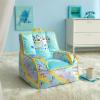 imageIdea Nuova Cocomelon Kids Mink Plush Bean Bag Chair with Piping ampamp Top Carry Handle  LargeBluey