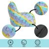 imageIdea Nuova Cocomelon Kids Mink Plush Bean Bag Chair with Piping ampamp Top Carry Handle  LargeBluey