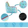 imageIdea Nuova Cocomelon Kids Mink Plush Bean Bag Chair with Piping ampamp Top Carry Handle  LargeCocomelon