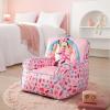 imageIdea Nuova Cocomelon Kids Mink Plush Bean Bag Chair with Piping ampamp Top Carry Handle  LargeMinnie Mouse