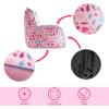 imageIdea Nuova Cocomelon Kids Mink Plush Bean Bag Chair with Piping ampamp Top Carry Handle  LargeMinnie Mouse