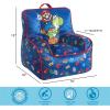 imageIdea Nuova Cocomelon Kids Mink Plush Bean Bag Chair with Piping ampamp Top Carry Handle  LargeSuper Mario