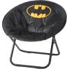 imageIdea Nuova Batman Folding Lounge and Gaming Saucer Chair Polyester 29quot H x 32quot W x 22quot D 16quotD x 19quotH 14quot from floorBatman