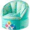 imageIdea Nuova Cocomelon Blue Round Bean Bag Chair for Kids Ages 3 LargeBaby Shark