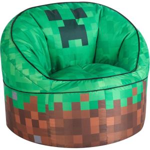 imageDisney Minnie Mouse 3D Figural Oversized Round Back Bean Bag ChairGreen