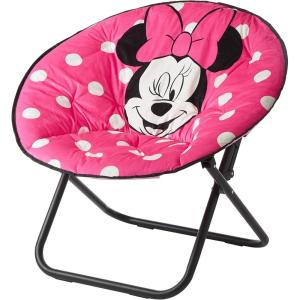 imageIdea Nuova Batman Folding Lounge and Gaming Saucer Chair Polyester 29quot H x 32quot W x 22quot D 16quotD x 19quotH 14quot from floorMinnie Mouse