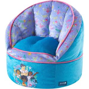 imageIdea Nuova Cocomelon Blue Round Bean Bag Chair for Kids Ages 3 LargeEncanto