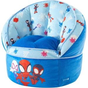 imageIdea Nuova Cocomelon Blue Round Bean Bag Chair for Kids Ages 3 LargeSpidey and His Amazing Friends
