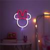 imageIdea Nuova Hello Kitty NK950144 Figural LED Neon Light Up Wall Hanging Battery Operated 10quot Wx7 HMinnie Mouse