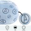 imageIdea Nuova Marvel Spiderman Embossed Faux Fur Round Bean Bag Chair for Kids24quotx24quotx18quotAvengers