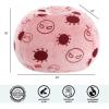 imageIdea Nuova Marvel Spiderman Embossed Faux Fur Round Bean Bag Chair for Kids24quotx24quotx18quotSpiderman