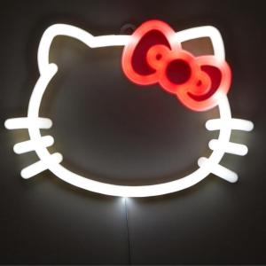 imageIdea Nuova Hello Kitty NK950144 Figural LED Neon Light Up Wall Hanging Battery Operated 10quot Wx7 HHello Kitty
