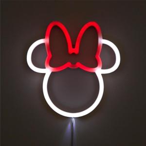 imageIdea Nuova Hello Kitty NK950144 Figural LED Neon Light Up Wall Hanging Battery Operated 10quot Wx7 HMinnie Mouse