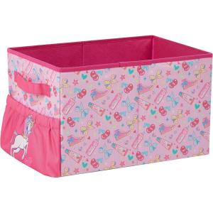imageIdea Nuova Dreamworlds Trolls Kids Collapsible Storage Organizer Bin with Front Pocket9quot H x 10quot W x 15quot LJojo Siwa