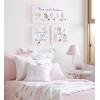 imageIdea Nuova Sanrio Hello Kitty Pastel Dot 3Piece Canvas Wall Art Set For Room Dcor12quotx12quot and 24quotx12quotPrincess