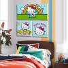 imageIdea Nuova Sanrio Hello Kitty Pastel Dot 3Piece Canvas Wall Art Set For Room Dcor12quotx12quot and 24quotx12quotRainbow