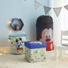 imageIdea Nuova JoJo Siwa Believe in Your Dreams Unicorn 3 Piece Collapsible Storage Set with Collapsible Ottoman Bin and Figural Dome Pop Up Hamper PinkMickey Mouse