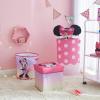 imageIdea Nuova JoJo Siwa Believe in Your Dreams Unicorn 3 Piece Collapsible Storage Set with Collapsible Ottoman Bin and Figural Dome Pop Up Hamper PinkMinnie Mouse