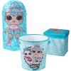 imageIdea Nuova JoJo Siwa Believe in Your Dreams Unicorn 3 Piece Collapsible Storage Set with Collapsible Ottoman Bin and Figural Dome Pop Up Hamper PinkLol Surprise