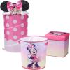 imageIdea Nuova JoJo Siwa Believe in Your Dreams Unicorn 3 Piece Collapsible Storage Set with Collapsible Ottoman Bin and Figural Dome Pop Up Hamper PinkMinnie Mouse