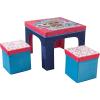 imageIdea Nuova JoJo Siwa Unicorn 3 Piece Collapsible Table and Chair Set with Storage Table and 2 OttomansLol Surprise