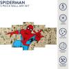 imageIdea Nuova Marvel Spiderman Comic 5 Piece Canvas Printed Wall Art Dcor Set Overall 40quot W x 20quot HSpiderman