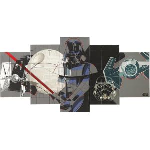 imageIdea Nuova Marvel Spiderman Comic 5 Piece Canvas Printed Wall Art Dcor Set Overall 40quot W x 20quot HStar Wars