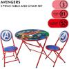 imageDreamWorks Trolls 3 Piece Foldable Round Table and Chair Set Ages 3Avengers