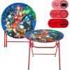 imageDreamWorks Trolls 3 Piece Foldable Round Table and Chair Set Ages 3Avengers