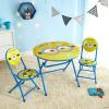 imageDreamWorks Trolls 3 Piece Foldable Round Table and Chair Set Ages 3Minions