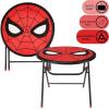 imageDreamWorks Trolls 3 Piece Foldable Round Table and Chair Set Ages 3Spiderman