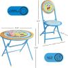 imageDreamWorks Trolls 3 Piece Foldable Round Table and Chair Set Ages 3Spongebob