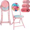 imageDreamWorks Trolls 3 Piece Foldable Round Table and Chair Set Ages 3Trolls