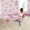 imageIdea Nuova Sanrio Hello Kitty 3 Piece Childrens Activity Square Table and 2 Folding Chairs Set Ages 3Hello Kitty