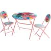 imageDreamWorks Trolls 3 Piece Foldable Round Table and Chair Set Ages 3Trolls