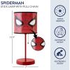 imageIdea Nuova Spiderman Stick Table Kids Lamp with Pull Chain Themed Printed Decorative Shade red and Black
