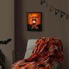 imageIdea Nuova Sanrio Hello Kitty Happy Halloween LED Glowing Holiday Canvas Wall Art for Room Dcor115quotx95quotBlack