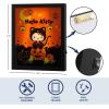 imageIdea Nuova Sanrio Hello Kitty Happy Halloween LED Glowing Holiday Canvas Wall Art for Room Dcor115quotx95quotBlack