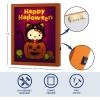 imageIdea Nuova Sanrio Hello Kitty Happy Halloween LED Glowing Holiday Canvas Wall Art for Room Dcor115quotx95quotOrange