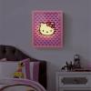 imageIdea Nuova Sanrio Hello Kitty Happy Halloween LED Glowing Holiday Canvas Wall Art for Room Dcor115quotx95quotPink