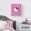 imageIdea Nuova Sanrio Hello Kitty Happy Halloween LED Glowing Holiday Canvas Wall Art for Room Dcor115quotx95quotPink