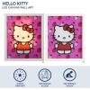 imageIdea Nuova Sanrio Hello Kitty Happy Halloween LED Glowing Holiday Canvas Wall Art for Room Dcor115quotx95quotPink