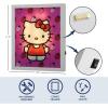imageIdea Nuova Sanrio Hello Kitty Happy Halloween LED Glowing Holiday Canvas Wall Art for Room Dcor115quotx95quotWhite