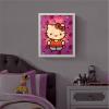 imageIdea Nuova Sanrio Hello Kitty Happy Halloween LED Glowing Holiday Canvas Wall Art for Room Dcor115quotx95quotWhite