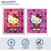 imageIdea Nuova Sanrio Hello Kitty Happy Halloween LED Glowing Holiday Canvas Wall Art for Room Dcor115quotx95quotWhite