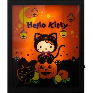 imageIdea Nuova Sanrio Hello Kitty Happy Halloween LED Glowing Holiday Canvas Wall Art for Room Dcor115quotx95quotBlack