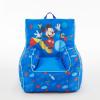 imageIdea Nuova Disney Mickey Mouse Kids Nylon Bean Bag Chair with Piping ampamp Top Carry Handle Large